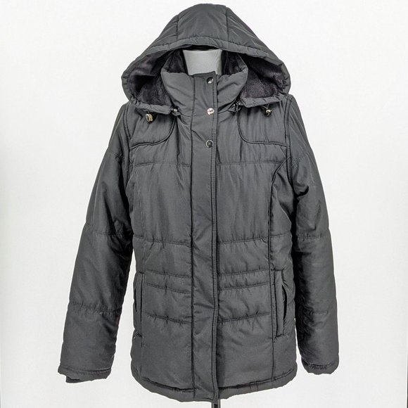 white puffer ski jacket